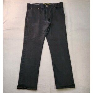 Lee Extreme Motion Straight Tapered Jeans Men's 38x32 Black Performance Stretch